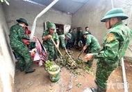 Dao San Border Post helps residents overcome storm’s consequences